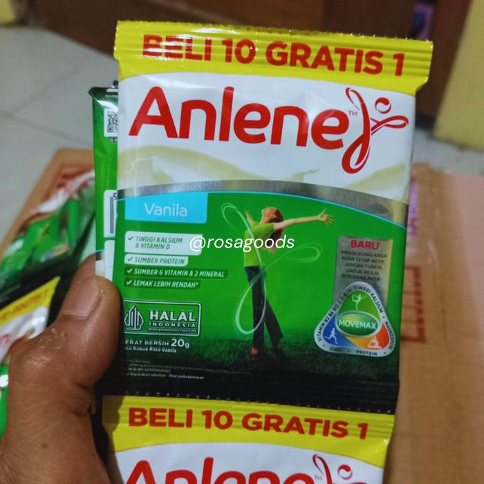 Gambar Susu Anlene Actifit Kemasan Promo Per Renceng Isi 10 + 1 Sachet Rasa Cokelat dan Vanila PERSEDIAAN TERBATAS - Vanila, 5 pcs dari Rosa Goods undefined Tokopedia