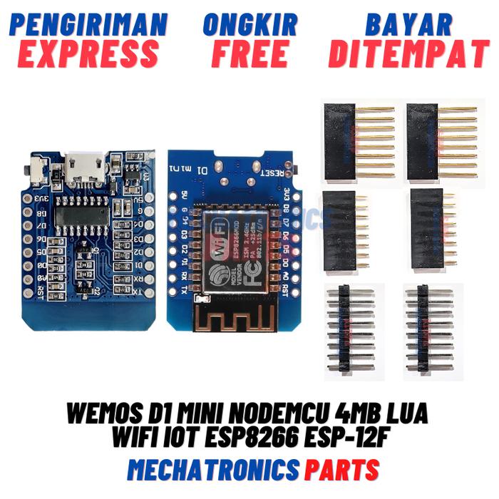 Gambar WEMOS D1 MINI NODEMCU 4MB LUA WIFI IOT ESP8266 ESP-12F ARDUINO - Micro USB dari Mechatronics Store undefined Tokopedia