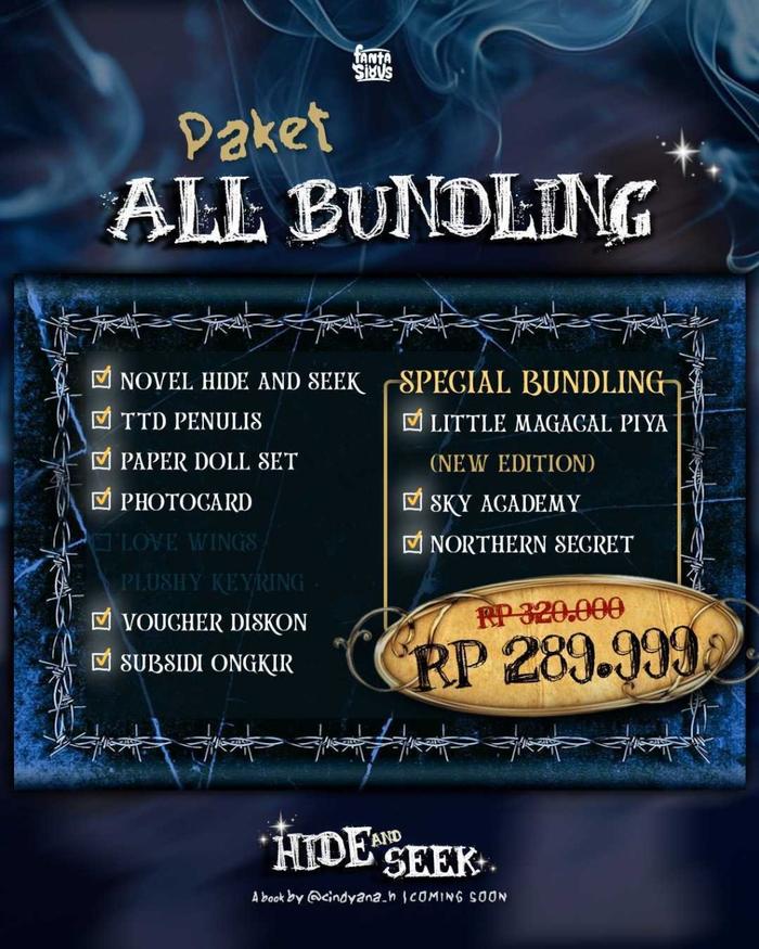 Gambar Pre Order - Buku Novel - Hide and Seek - Cindyana H - Fantasious - Bumifiksi - ALL BUNDLING dari Bumi Fiksi Makassar undefined Tokopedia