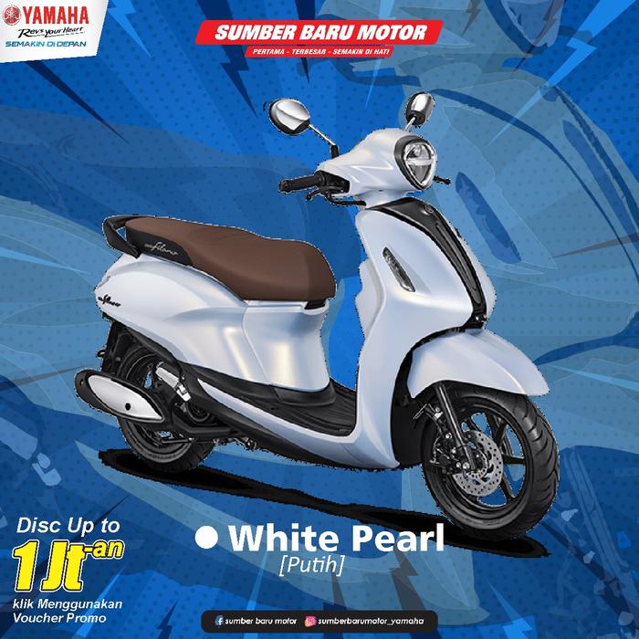 Gambar OTR YOGYAKARTA - YAMAHA FILANO HYBRID CONNECTED LUX - WHITE PEARL dari Yamaha Sumber Baru Motor undefined Tokopedia