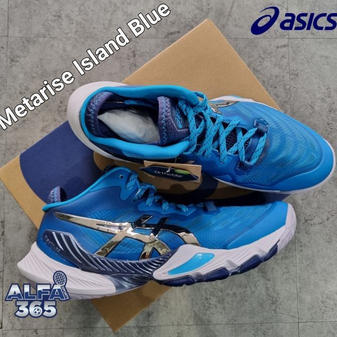 Gambar Sepatu Voli Asics Metarise 2023 ISLAND BLUE/PURE SILVER - 42 dari toko sembako merakyat undefined Tokopedia