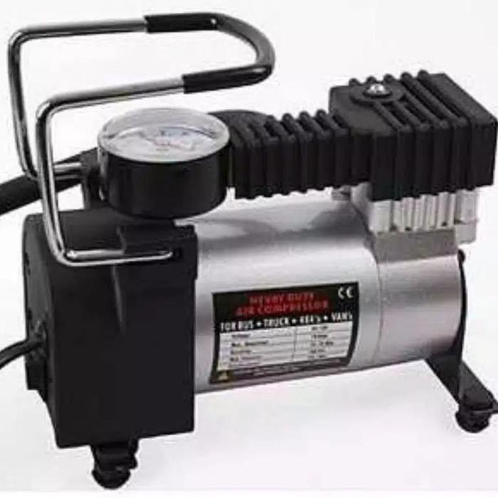 Gambar Kompresor angin mini serbaguna Pompa Ban Portable Bus/Truk Compressor Double Cylinder multifungsi DC - Singel cylinder dari CV REZAKA undefined Tokopedia