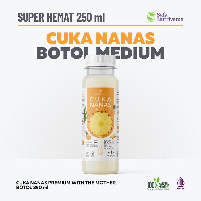 Gambar Cuka Nanas with Mother Premium 100% Asli dengan Inang Pineapple Cider Vinegar atasi Diabetes - 250 ml dari Lemonify Safa Nutriverse undefined Tokopedia