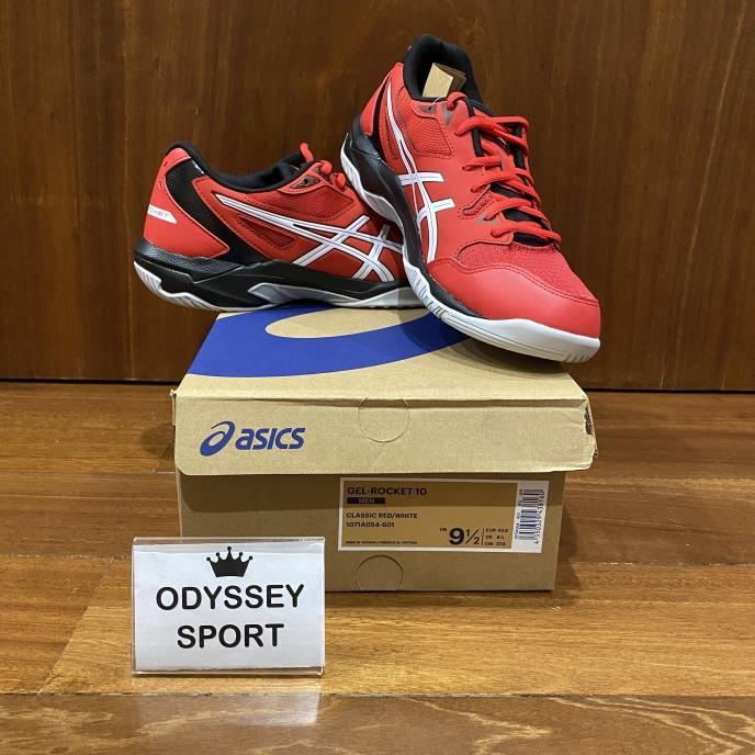 Gambar Sepatu Voli Asics Gel Rocket 10 ( Classic Red / White ) ORIGINAL!!! - 41.5 dari anandashyr undefined Tokopedia