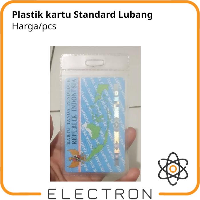 Gambar Plastik Pelindung kartu ID card ATM KTP Emoney Cover kartu - Lubang dari Electron ID_NEW undefined Tokopedia