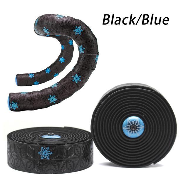 Gambar Bartape Supacaz Black White Black Blue - Bar tape Drop Bar Road Bike - BLACK BLUE dari Runner Bike Team undefined Tokopedia