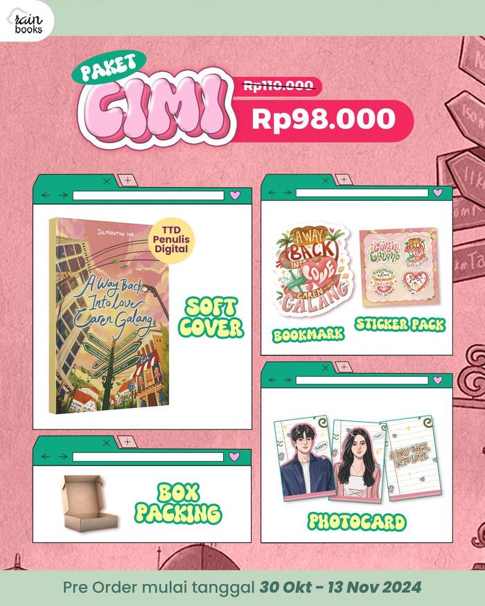 Gambar Pre Order - Buku Novel - A Way Back Into Love Caren Galang - Julmisintha Ina - Rainbook Publishing - Bumifiksi - PAKET CIMI dari Bumi Fiksi Makassar undefined Tokopedia
