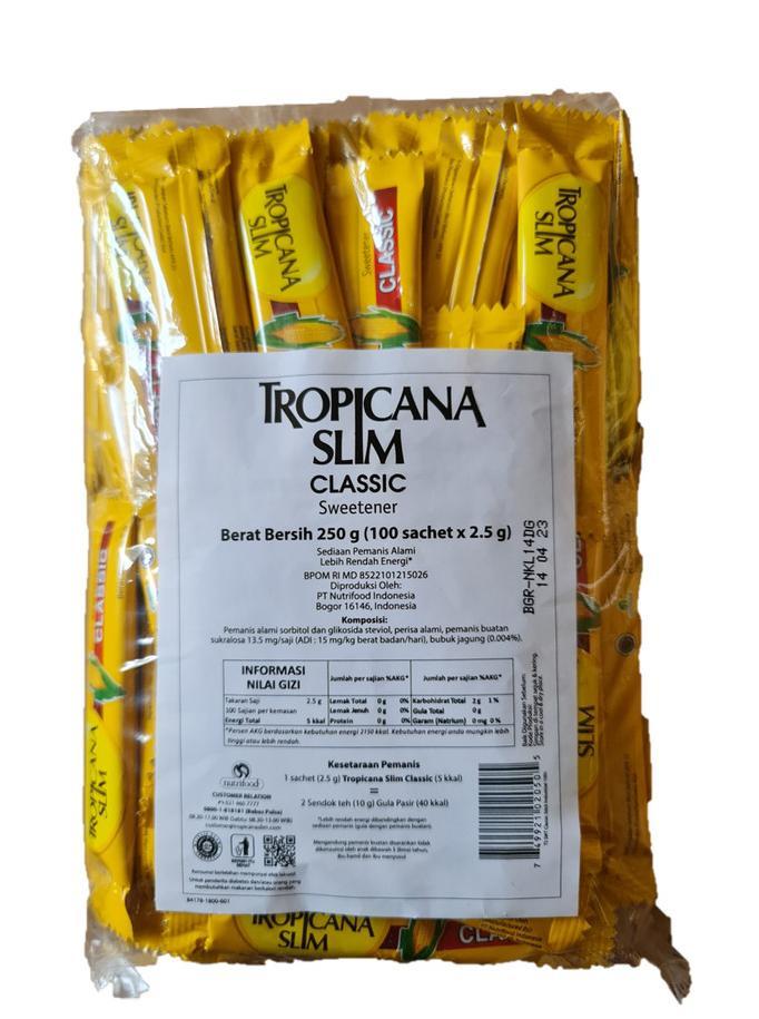 Gambar Terlaris Gula Pemanis Halus Bubuk Tropicana Slim Tropicanaslim Stevia Diabtx Classic Stick Sweetener (Pack) - ClassicStick100 dari Kamilau Raya undefined Tokopedia