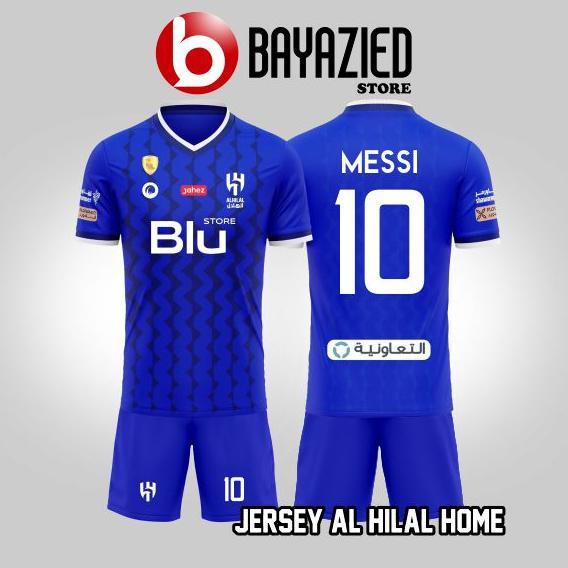 Gambar Jersey Al Hilal Messi 2023 Terbaru Full Printing - SETELAN HOME, ANAK 5 TAHUN dari PETRICHORE00 undefined Tokopedia