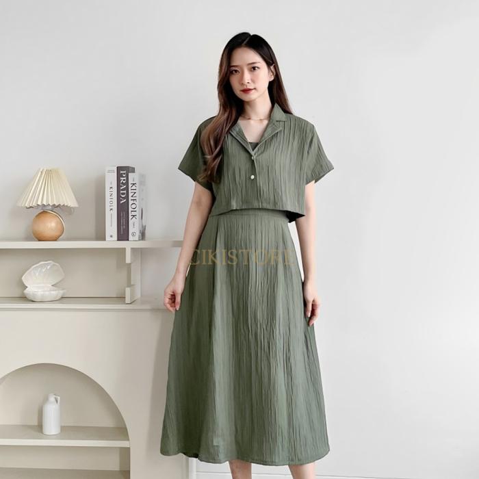 Gambar Cikistore - Irish Set Wanita - Green, All Size dari Cikistore_NEW undefined Tokopedia