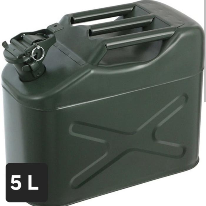 Gambar jerigen 10l jerry can 10 liter besi tempat genset bbm bensin solar - Hijau army dari Robinbumilestari undefined Tokopedia