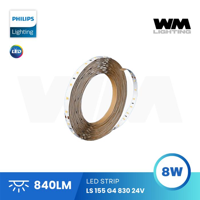 Gambar Philips LED Strip LS155 G4 8W 830 840LM 5M 24V - 840LM (3000K) dari WM Lighting undefined Tokopedia