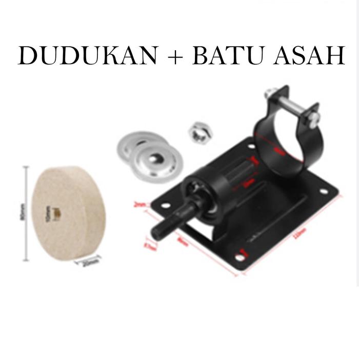 Gambar Alat Putar Dudukan Bor Poles Pengasah Gunting Parang Pisau Alat Asah - dudukan+batu dari 99stabil undefined Tokopedia
