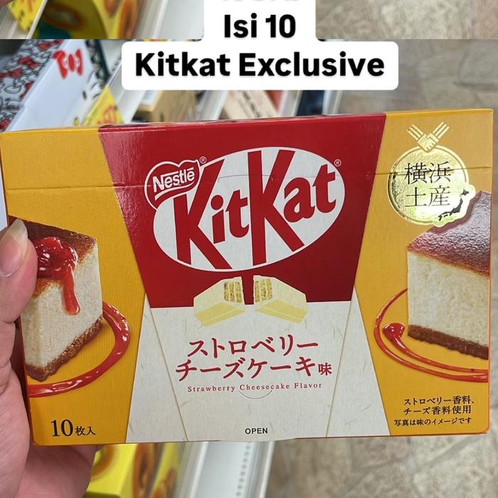 Gambar KIT KAT STRAWBERRY CHEESECAKE ISI 10 PER BOX GIFT PACK LIMITED EDITION JEPANG KITKAT dari Jovindo Mart undefined Tokopedia
