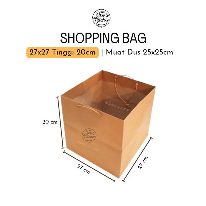 Gambar [HALAL] Shopping Bag 20x23+23cm (12pcs) dari Dees kitchen bogor undefined 3 Tokopedia