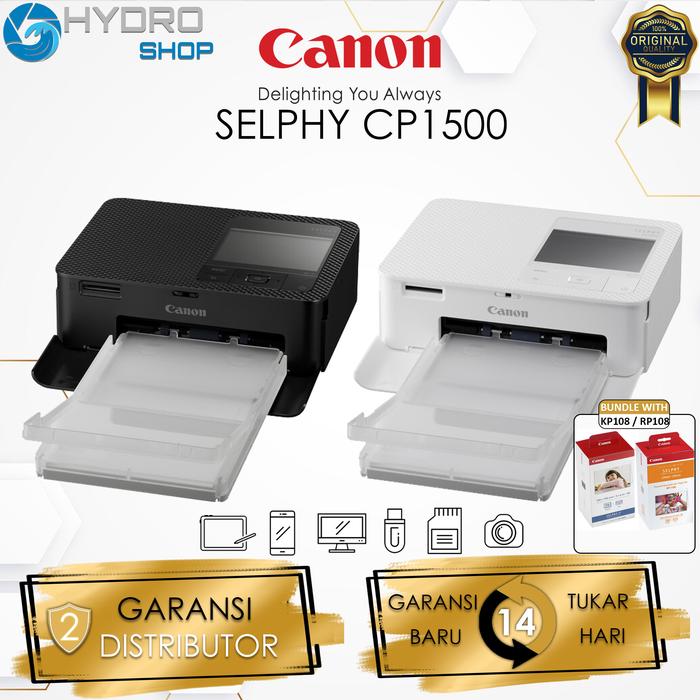 Gambar Canon SELPHY CP1500 Compact Photo Printer / Canon CP1500 Photo Printer / ANON SELPHY CP 1500 - DISTRIBUTOR, STANDARD BOX dari HydroShop- undefined Tokopedia