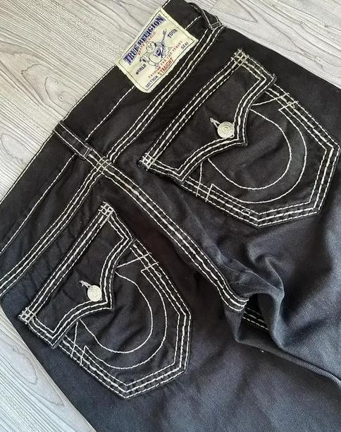 Gambar HARAJUKU Y2K NEW TRUE RELIGION HIGH WAIST SUPER T BOOTCUT FLARED JEANS STREET DENIM PANTS HIGH WAIST STRAIGHT LEG WIDE LEG JEANS - 2, XL dari jamern name undefined Tokopedia