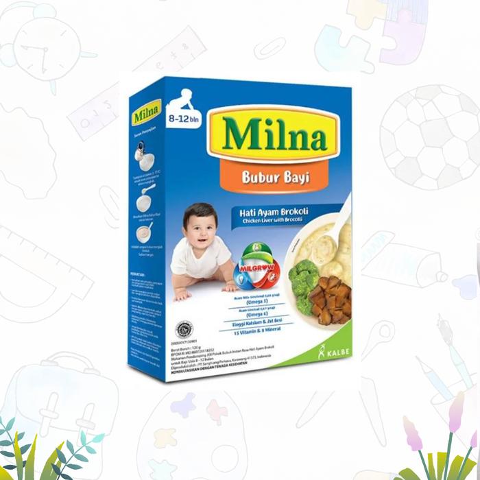 Gambar Milna Bubur Bayi Rasa Hati Ayam Brokoli Usia 8-12 Bulan 100gr dari BckStationary undefined Tokopedia