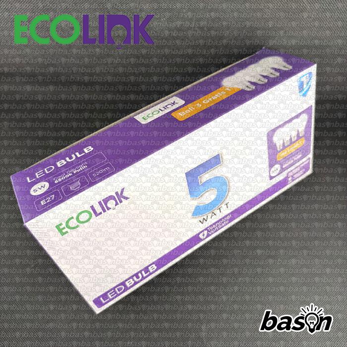 Gambar ECOLINK MULTIPACK isi 4 bh LED Bulb 5W / 7W / 9W / 11W - Lampu Bohlam E27 220V Garansi Resmi - 5W, Putih dari Bason undefined Tokopedia