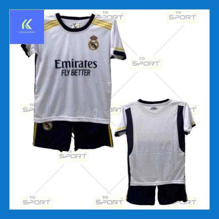 Gambar Kina_ Setelan Anak Bola Lengan Pendek /Setelan Anak Bola Eropa /Setelan Anak Real Madrid Celana Pendek Bahan Polyster Licin Halusan Full Printing Produksi Lokal - 01, 10 dari toko_kakakina undefined Tokopedia