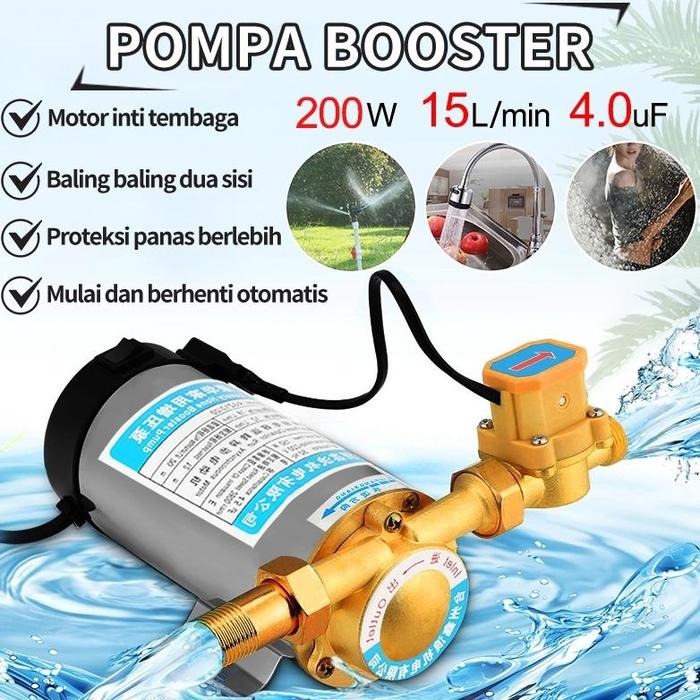 Gambar Rumah Tangga 100W/150W Otomatis Pompa Booster Faucet/Otomatis Pompa Booster Tekanan Air/Stainless steel Faucet Booster Pompa Air - 200W dari CV JAYA II undefined Tokopedia