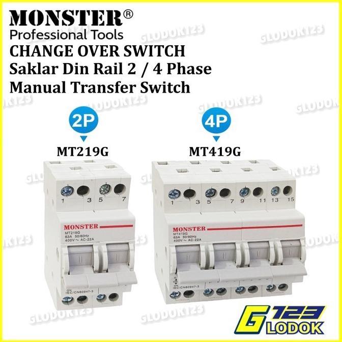 Gambar COS Change Over Switch Ohm Saklar Din Rail Model MCB 1 2 3 4 Phase - MT419G 32A 4P dari SANCTUARY PARTS undefined Tokopedia