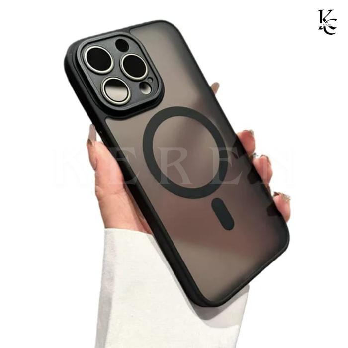 Gambar Case Luxury Magsafe Natural Titanium Casing IPhone 11 12 13 14 15 Plus Pro Max ProMax Softcase Casing - CBT-BLACK, IP 11 dari KEREN CASE SHOP undefined Tokopedia