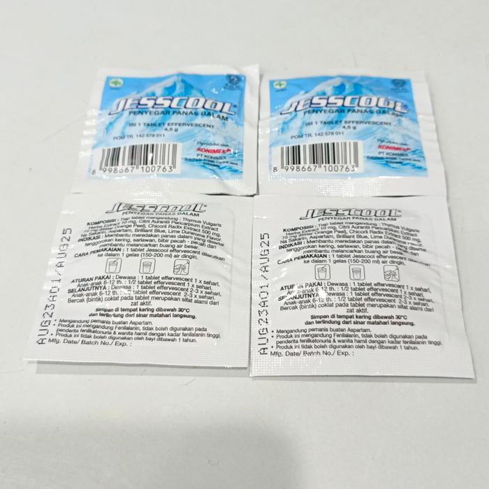 Gambar Jesscool Effervescent 1 Tablet - Obat Panas Dalam dari apoteknatanette undefined Tokopedia