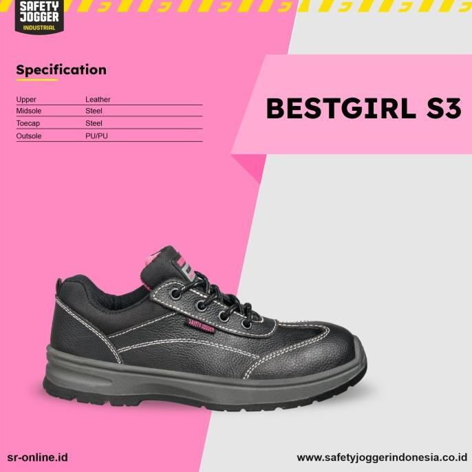Gambar Sepatu Safety Jogger Bestgirl S3 - Hitam, 39 dari WinnarX undefined Tokopedia