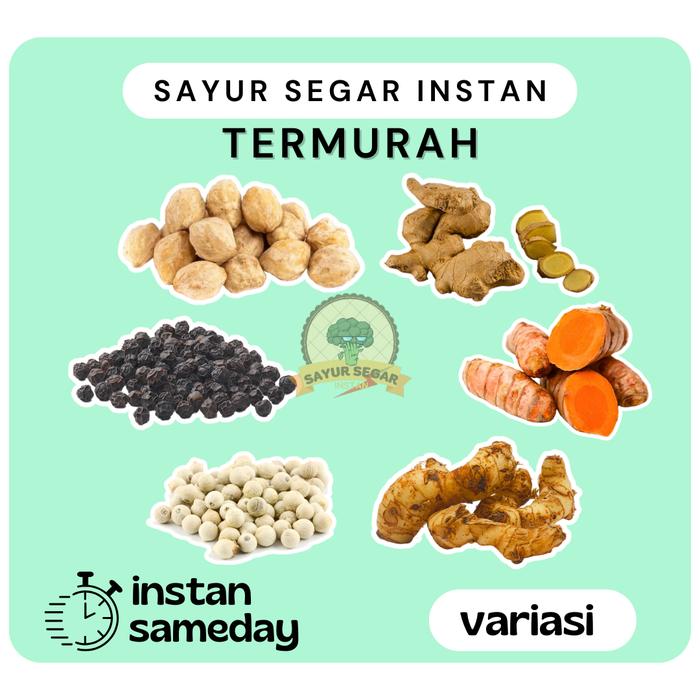 Gambar Lada Putih/Jahe Merah/Jahe Rempah/Kunyit/Kemiri/Lengkuas - Kunyit Putih, 100 Gram dari Sayursegarinstan undefined Tokopedia