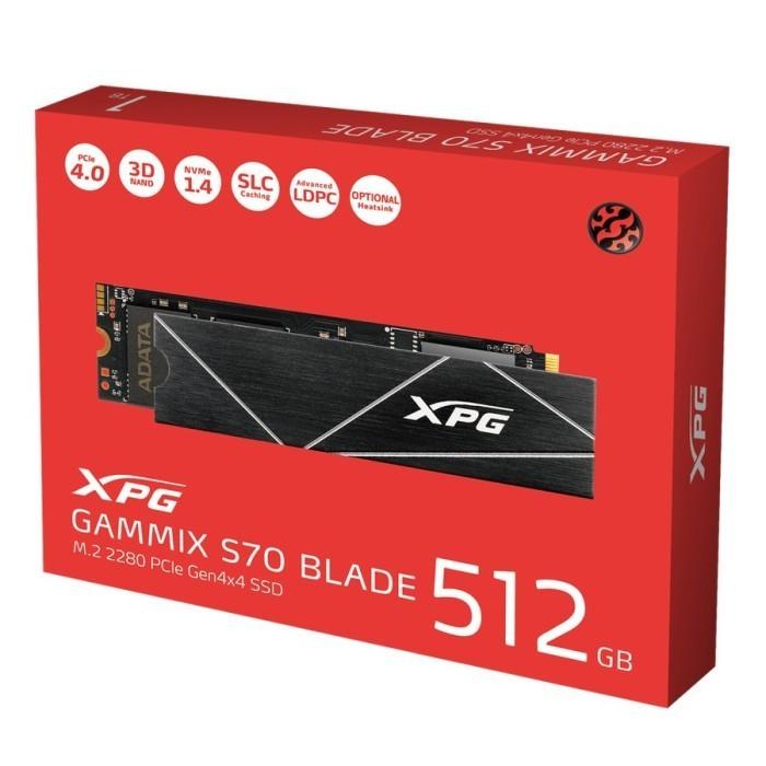 Gambar ADATA XPG Gaming GAMMIX S70 BLADE 512GB PCIe 4.0 M.2 [NVMe,Gen 4] dari IMBA PC undefined Tokopedia
