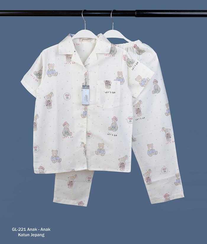 Gambar GREET NIGHT WEAR - Piyama Anak Perempuan Katun Jepang Model : GL- PP 3 - GL-221, SIZE 14 dari greetnightwear undefined Tokopedia