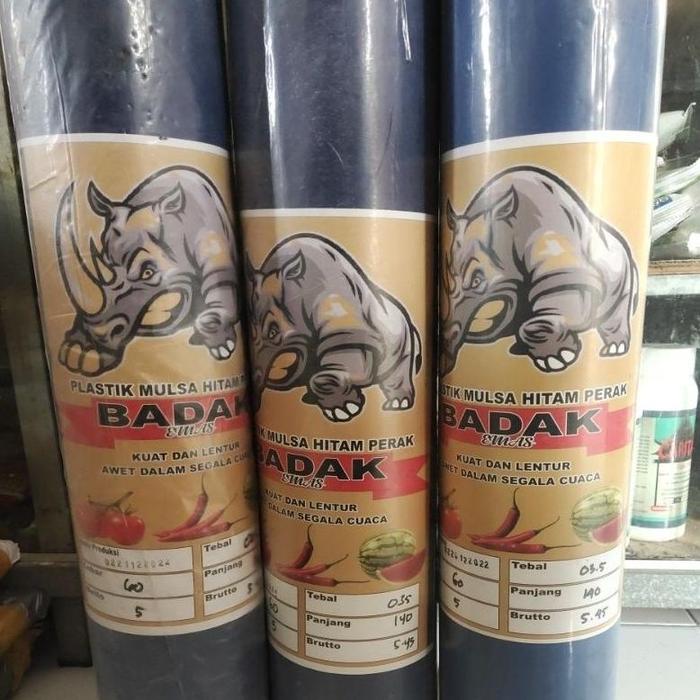 Gambar Termurah Plastik Mulsa Cap Badak Lebar 120 Cm Panjang 140 Warna Hitam Silver dari TOKO CIAGRA undefined Tokopedia