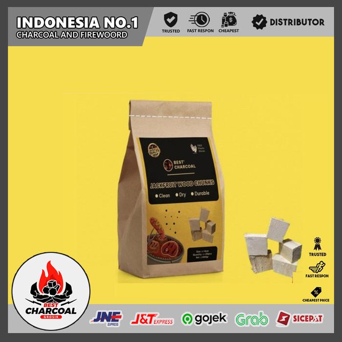 Gambar Kayu Bakar Wood Chips Nangka Rambutan Cherry Apple Premium Ekspor A+ - Wood Chunks, K.Cherry 1 Kg dari Best Charcoal Grosir undefined Tokopedia