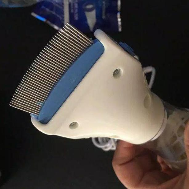 Gambar BARU!! V-COMB SISIR KUTU RAMBUT ELEKTRIK 2X FILTER - Putih dari HAPPY RAINBOWW undefined Tokopedia