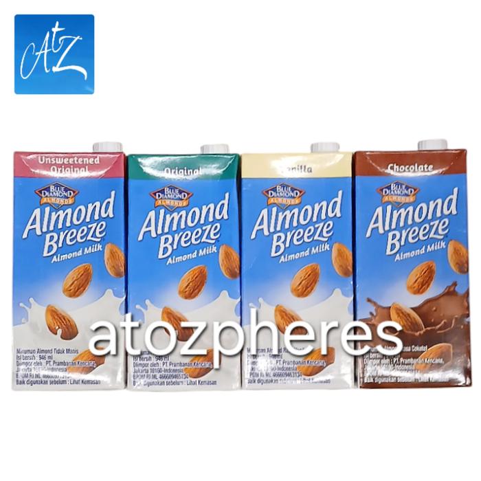 Gambar Minuman susu kacang rasa coklat cokelat vanila kopi asli tidak manis tanpa pemanis BLUE DIAMOND ALMONDS Almond Breeze Lattes Latte Chocolate Vanilla Unsweetened Original Coffee BARISTA 946ml - Chocolate 946ml dari atozpheres undefined Tokopedia