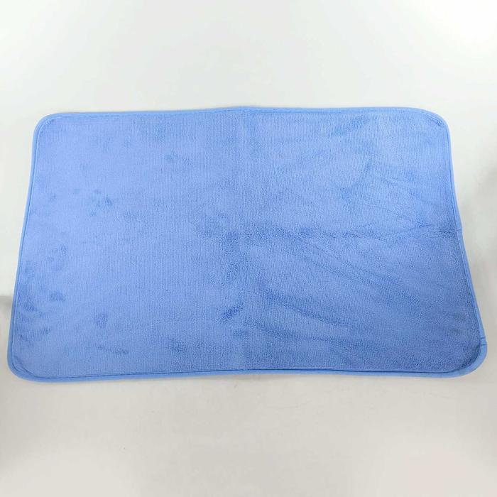 Gambar Keset Kain Handuk Alas Kaki Anti Slip Lantai Dapur Kamar Mandi Toilet - 50x80 Blue dari Indigos Store undefined Tokopedia
