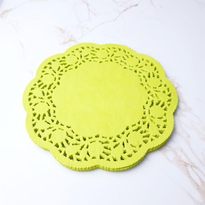 Gambar Paper Lace Doilies 10.5 Inch Warna / Kertas Alas Renda (isi 100 lbr) - lime green dari Favory Shop undefined Tokopedia