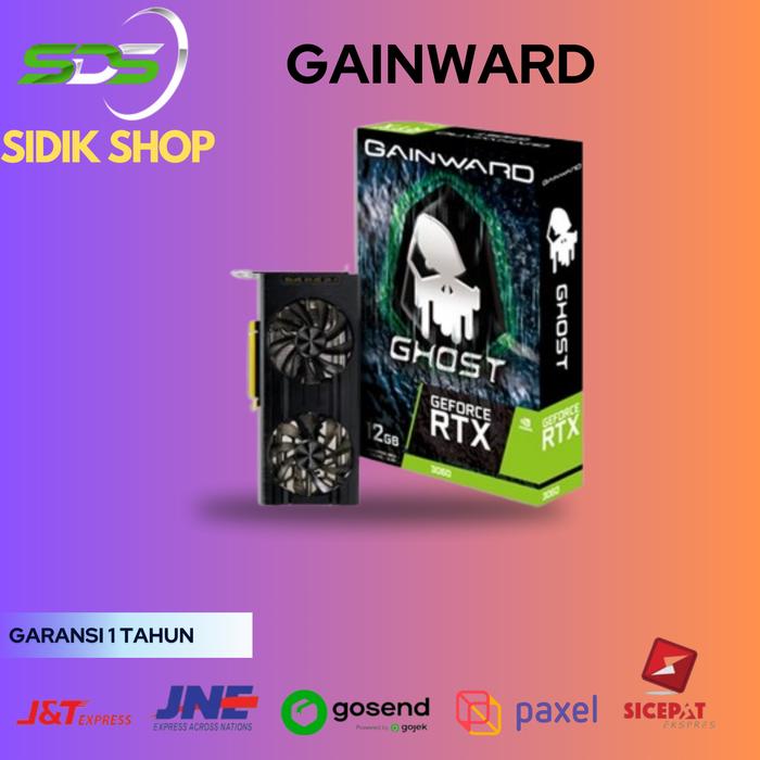 Jual GAINWARD RTX 3060 GHOST 12G GDDR6 192bit 3-DP HDMI