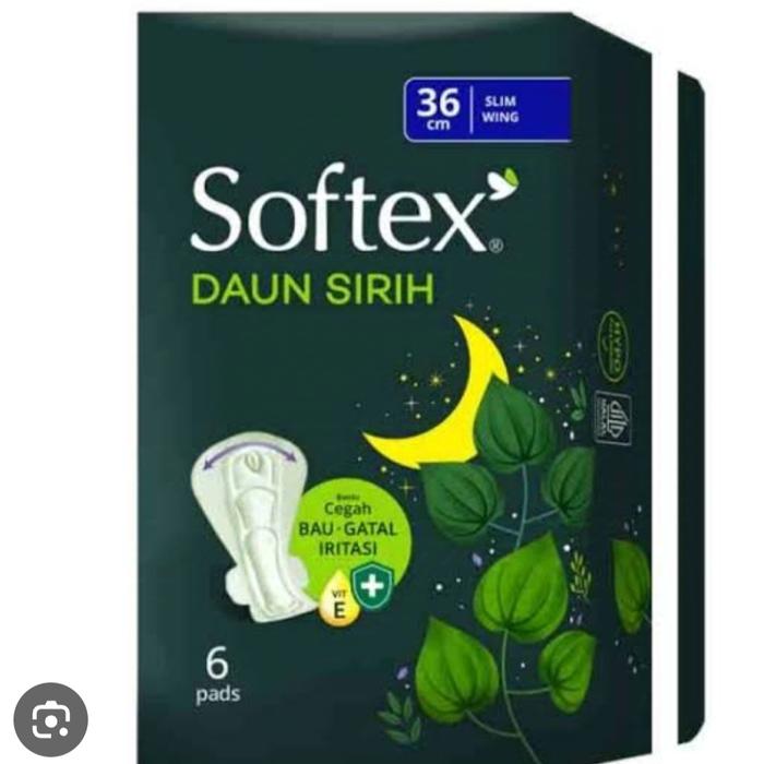 Gambar Softex Daun Sirih 36 cm slim wing pembalut wanita - 36cmisi6pads dari Shafa@store undefined Tokopedia