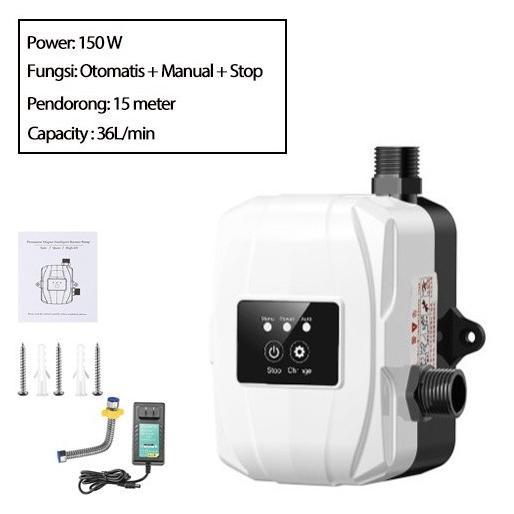 Gambar Ready stok/COD 150W Automatis Pompa Booster Pendorong Air Shower 35L Menit Pump Air Pompa Dorong Otomatis Pump Boster Silent Water Heater Booster - 150w Otomatis dari CV JAYA II undefined Tokopedia