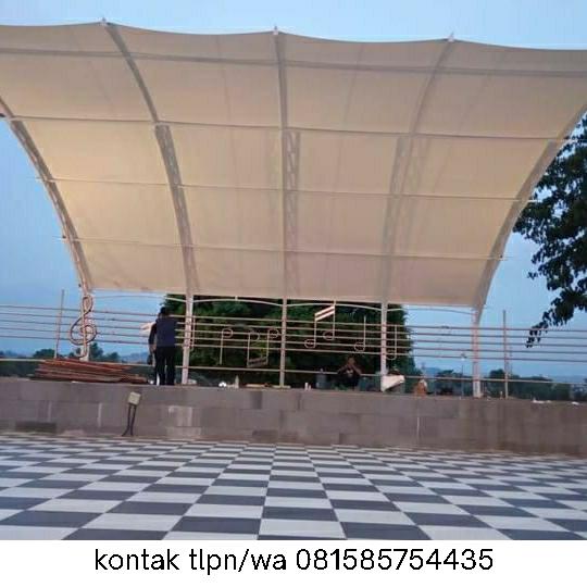 Gambar tenda membrane | kanopi membrane | atap modern membran dari rizki awning.com undefined Tokopedia