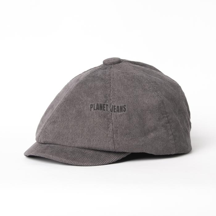 Gambar Topi Newsboy Corduroy Old Money Flat Cap Baret - NBC01 Planet Jeans - Dark Grey dari Planet Jeans undefined Tokopedia