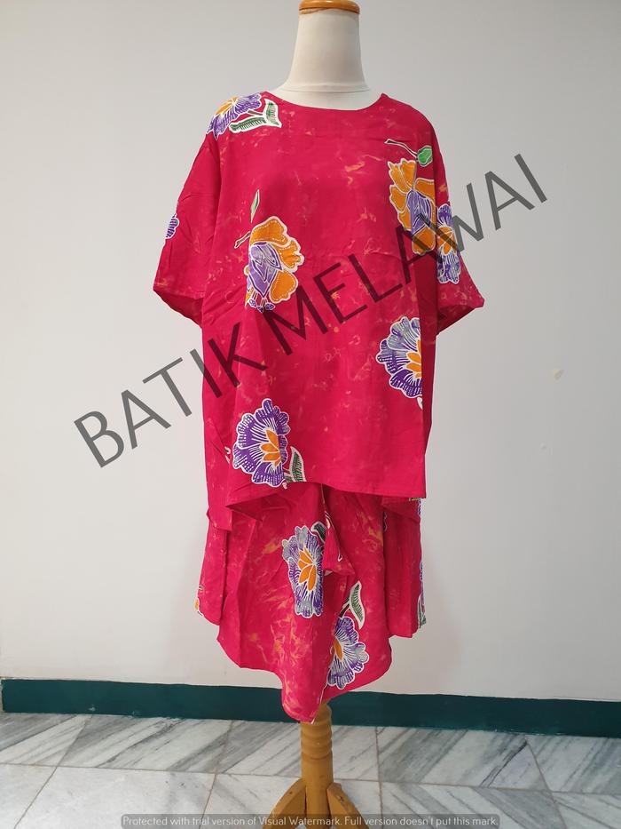 Gambar Setelan Batik PREMIUM SUNAN ORI Kulot tangan pendek TS - Hitam dari Batik Melawai undefined 3 Tokopedia