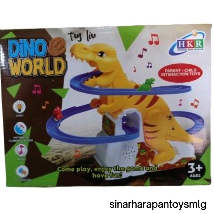 Gambar Mainan Dino world Tangga/Dino seluncur/66-05100 dari Sinar Harapan Toys undefined Tokopedia