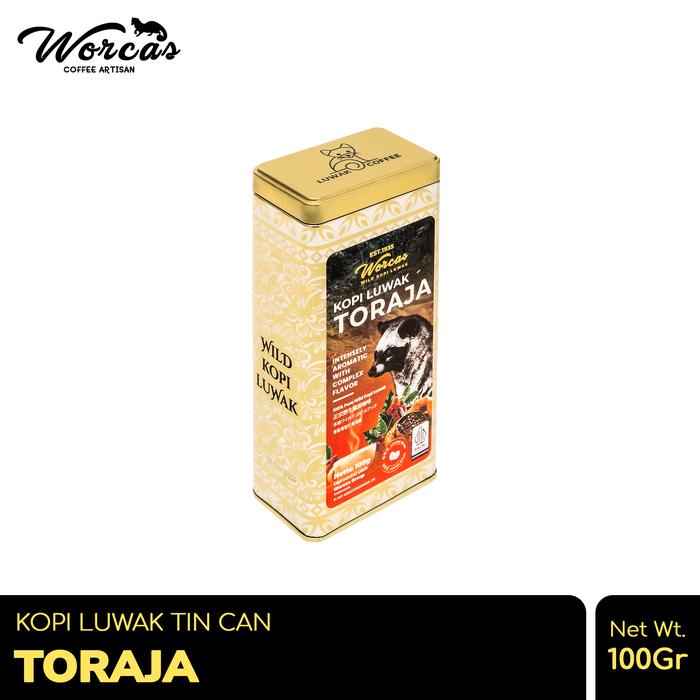 Gambar WORCAS Kopi Luwak Toraja 100gr Tin Can - KOPI BUBUK dari WORCAS COFFEE undefined Tokopedia
