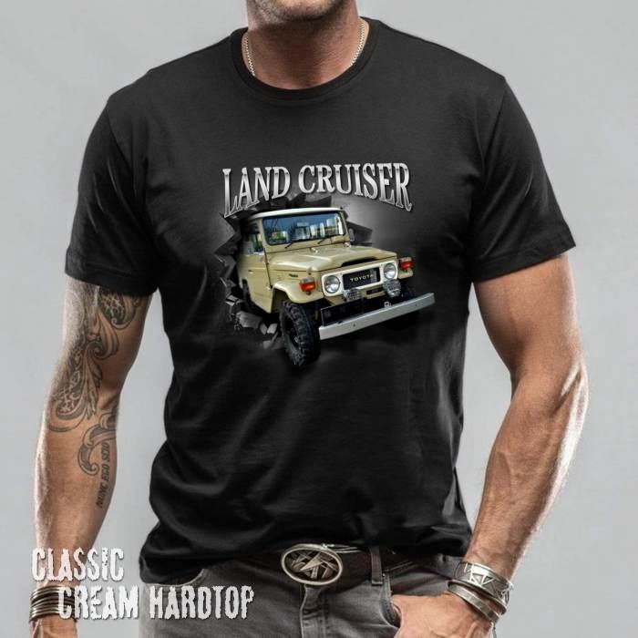 Gambar KAOS FJ40 Baju Kaos Mobil TOYOTA LAND CRUISER HARDTOP Distro PREMIUM - Hitam, S dari kaos3dbagus undefined Tokopedia