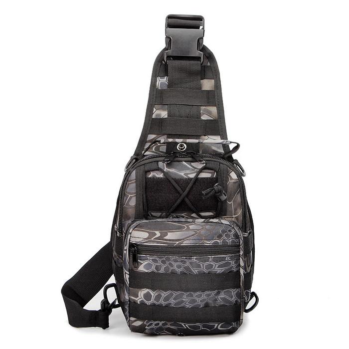 Gambar Tas Selempang Slempang Cowok Pria Army tactical sling waist tote Bag - C. PHYTON BLACK dari Babyliss Master undefined Tokopedia