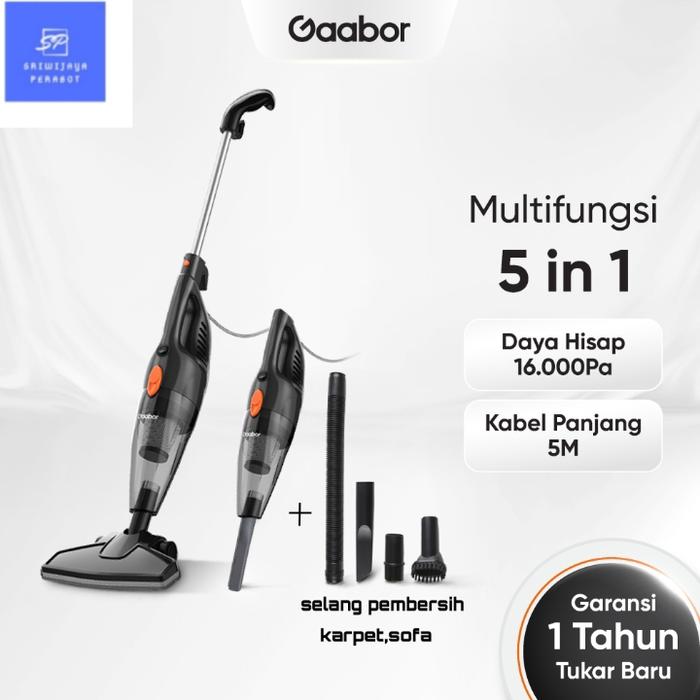 Gambar GAABOR VACUUM CLEANER PENYEDOT DEBU MULTIFUNGSI 2 IN 1 DAN 5 IN 1 LOW WATT KAPASITAS 1.5L / GVCW-M15A - VACUUM + ACCS dari SRIWIJAYA PERABOT undefined Tokopedia
