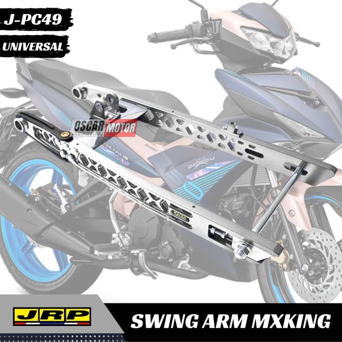 Gambar Swing Arm MX-KING Y15ZR JRP Racing Adjustable Monoshock Full CNC Model Baru Modern - SILVER dari oscar motor undefined Tokopedia